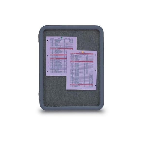 Single Door Image Enclosed Corkboard, 24